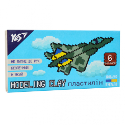 Наборы для лепки - Пластилин Yes 8bit UA 6 цветов (540642)