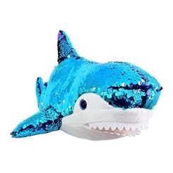 М'які тварини - М'яка іграшка Fancy Акула з паєтками 49 см (AKL01P)