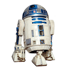 Скретч-карти і постери - Інтер'єрна наклейка ABYstyle Star Wars Робот R2D2 (ABYDCO096_B)