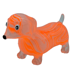 Антистрес іграшки - Іграшка-антистрес Monster Gum Крутий заміс Marble Sausage Dog помаранчева (38979/1)