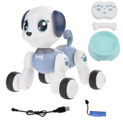 Роботи - Інтерактивна тварина Собачка Limo Toy 1090A на радіокеруванні Синій (36414)