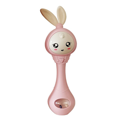 Развивающие игрушки - Музыкальная игрушка Shantou Yisheng Зверята Зайка розовая (YL5505-1)