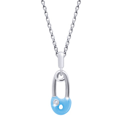 Ювелірні прикраси - Кулон UmaUmi Шпилька блакитний (5072451900586)