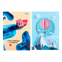 Канцтовари - Набір паперу та картону Kite 14 аркушів A4 (K24-1256)