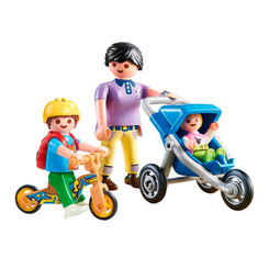 Конструкторы с уникальными деталями - Конструктор Playmobil City life Мама с детьми (70284)