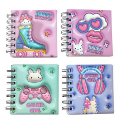 Канцтовари - Блокнот Malevaro 3D на пружині Кролик в асортименті (763272ML) Канцтовари - Блокнот Malevaro 3D на пружині Кролик в асортименті (763272ML)