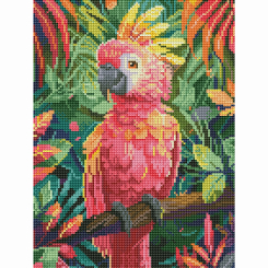 Товары для рисования - Алмазная мозаика Brushme Розовый попугай (RDBS7007) Товары для рисования - Алмазная мозаика Brushme Розовый попугай (RDBS7007)