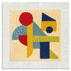 Наборы для творчества - Набор для создания ковровой вышивки Brushme Игра форм (PMBR010)