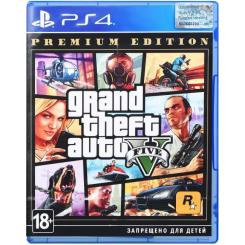Товары для геймеров - Игра консольная PS4 Grand Theft Auto V Premium Edition (5026555424271)
