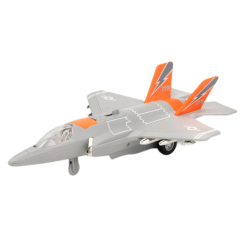 Транспорт і спецтехніка - Літак Автопром сіро-помаранчевий (AP9908AB/1)