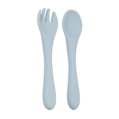 Товары по уходу - Силиконовая ложка с вилкой Lindo серая (4890211029664)