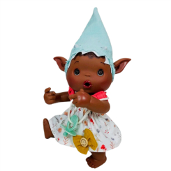 Куклы - Кукла Nines d'Onil Duendys Эльф в голубом колпаке темнокожий (8435054303746/3)