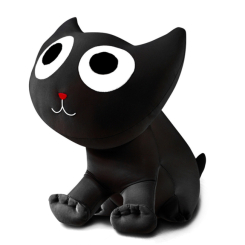 Подушки - М'яка іграшка антистрес Кіт Лаккі Expetro Чорний (А202)