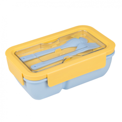 Ланч-бокси - Ланч-бокс Yes Fusion з приладдям жовто-блакитний (708168)