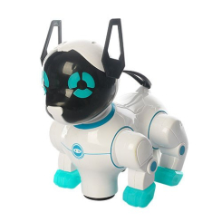 Роботы - Собака на бат-ке DEFA TOYS 8201A BLUE двигаются голова и хвост Синий (12388)