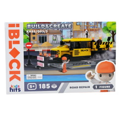 Конструктори з унікальними деталями - Конструктор IBLOCK Junior Kids hits Build & create Road repair (KH53/003/3)
