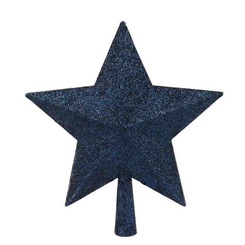 Аксессуары для праздников - Верхушка пластиковая на елку Flora Звезда 25 см Синий  (75911) (MR59711)