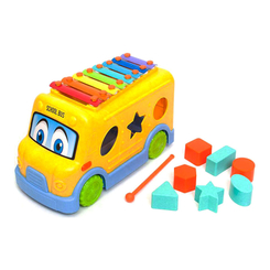 Розвивальні іграшки - Сортер-ксилофон Roo crew Шкільний автобус (58017)