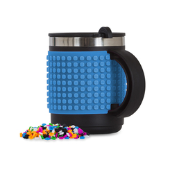Чашки, стаканы - Термочашка Pixie Crew с пиксельным полем голубая 480 мл (PXN-02-11) (0702811690967)