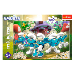 Пазлы - Пазл Trefl The Smurfs Встреча со смурфами 100 элементов (16487)