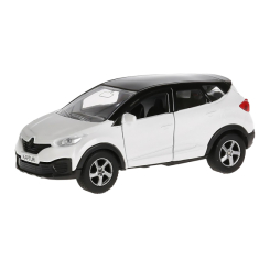Транспорт і спецтехніка - Автомодель Технопарк Renault Kaptur біло-чорний інерційна (SB-18-20-RK2-WB)