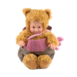 Пупси - Ігровий набір Anne Geddes Маленьке Ведмежатко з сумкою та стікерами 23 см (21071AG)