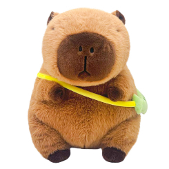 Мягкие животные - Мягкая игрушка Fyyvalur Друзья капибары Пан Капибара с сумочкой 30 см (99069) Мягкие животные - Мягкая игрушка Fyyvalur Друзья капибары Пан Капибара с сумочкой 30 см (99069)