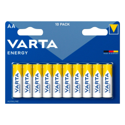 Аккумуляторы и батарейки - Батарейки VARTA Energy AA BLI 10 10 штук алкалиновые (4008496674398)