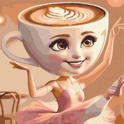 Товари для малювання - Картина за номерами Brushme Ballerina Cappuccino (SBS037)