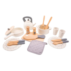 Детские кухни и бытовая техника - Игровой набор New classic toys Посуда игрушечная (10615)