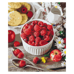 Товари для малювання - Картина за номерами Brushme Малиновий перекус (BS30913)