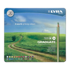 Канцтовари - Олівці кольорові Fila Lyra Graduate 24 кольори (L2871240)