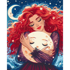 Товари для малювання - Картина за номерами Art Craft Обійми з місяцем 40 х 50 см (10149-AC)