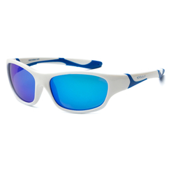 Сонцезахисні окуляри - Сонцезахисні окуляри Koolsun Sport біло-блакитні до 12 років (KS-SPWHSH006)