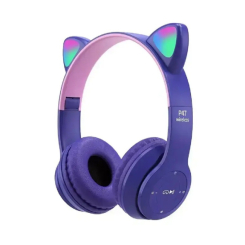 Портативные колонки и наушники - Наушники Bluetooth CAT Ear P47M LED- фиолетовый (755487)