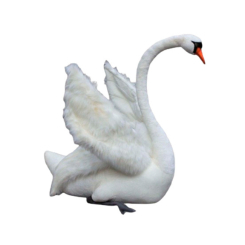 Мягкие животные - Мягкая игрушка Hansa Белый лебедь 125 см (4806021946107)