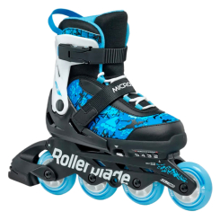 Ролики дитячі - Роликові ковзани Rollerblade Microblade SL чорно-блакитні розмір 36.5-40 (8059791073313)