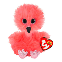 М'які тварини - М'яка іграшка TY Beanie Boo's Фламінго Френні 25 см (37401)