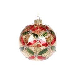 Аксессуары для праздников - Елочный шар BonaDi 10 см Разноцветный (NY15-753) (MR62995)