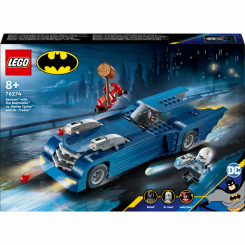 Конструкторы LEGO - Конструктор LEGO DC Super Heroes Бэтмен на бэтмобиле против Харли Куин и Мистера Фриза (76274)