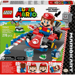 Конструктори LEGO - Конструктор LEGO Super Mario Mario Kart – Interactive LEGO Mario та Standard Kart (72043)
