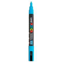 Маркер Uni Posca голубой (PC-3M.L.Blue)