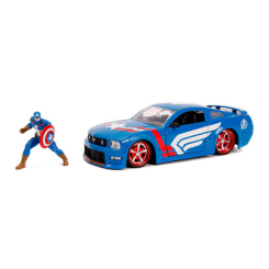 Транспорт і спецтехніка - Машина Jada Месники Форд Мустанг GT з фігуркою Капітана Америка 1:24 (253225007)