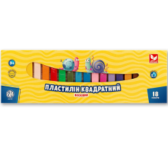 Наборы для лепки - ​Пластилин восковой Школярик 18 цветов (83814904-UA)