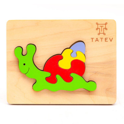 Розвивальні іграшки - Пазл-вкладиш Tatev Равлик (0101) (4820230000000)