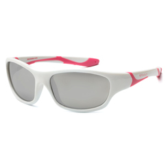 Сонцезахисні окуляри - Сонцезахисні окуляри Koolsun Sport біло-рожеві до 8 років (KS-SPWHCA003)