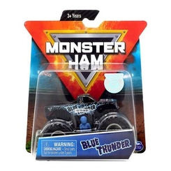 Колекційні автомоделі - Машинка Monster jam Синій грім із фігуркою 1:64 (6044941-5)