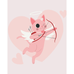 Товари для малювання - Картина за номерами Art Craft Хвостатий Купідон 40 х 50 см (16515-AC)