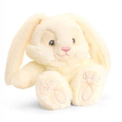 М'які тварини - М'яка іграшка Keel Toys Кроленя-латки на п'ятках біле 15 см (SE1361/1)