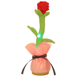 Фігурки персонажів - Говорящий танцююча квітка Троянда Trend-mix 35 см Червоний (tdx0008293)
